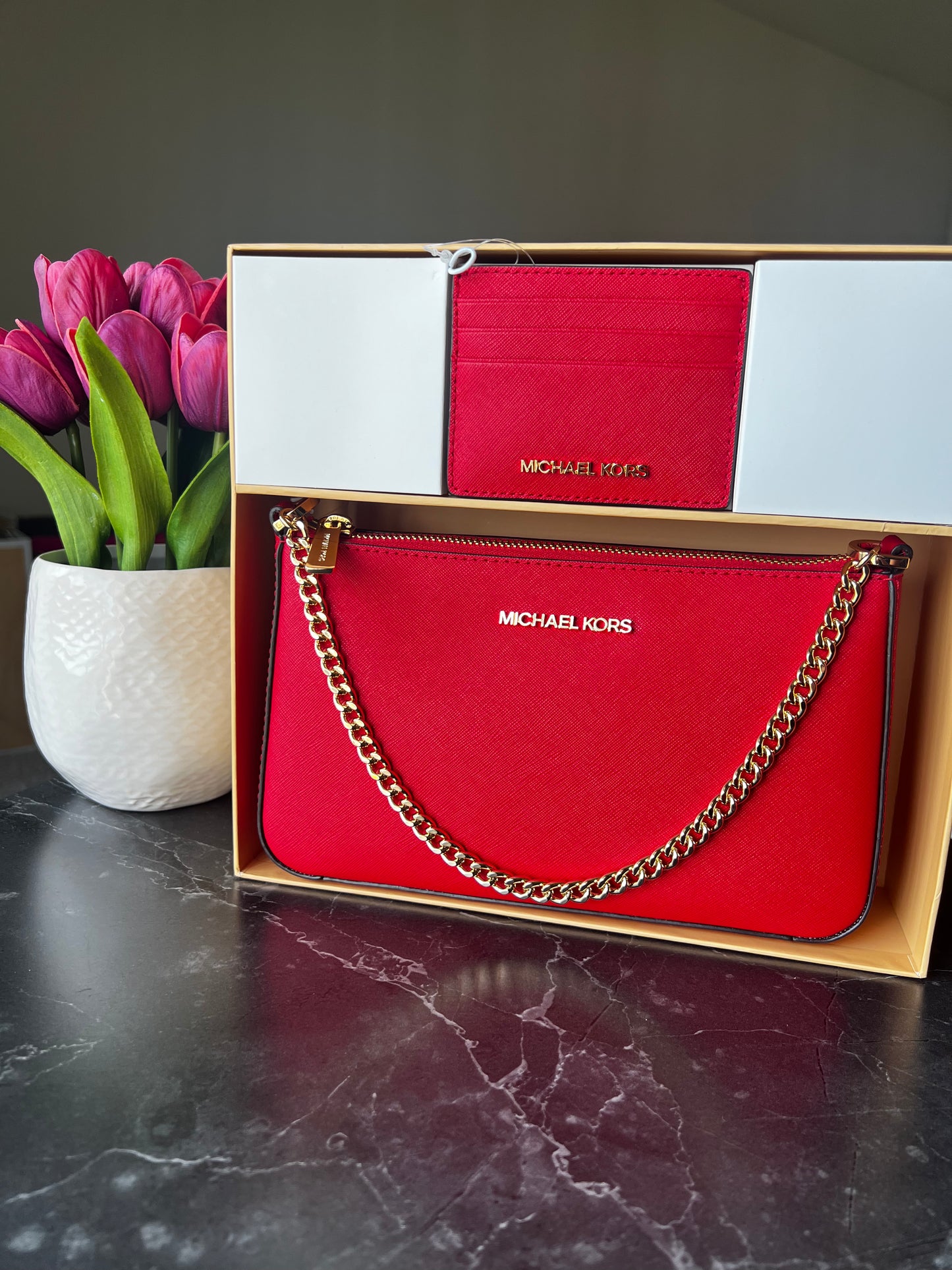 Michael Kors handbag with cardholder